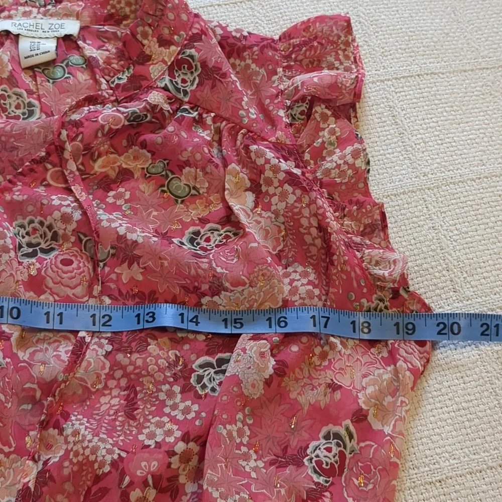 Rachel Zoe Pink Floral Crop Top - Picture 6 of 9